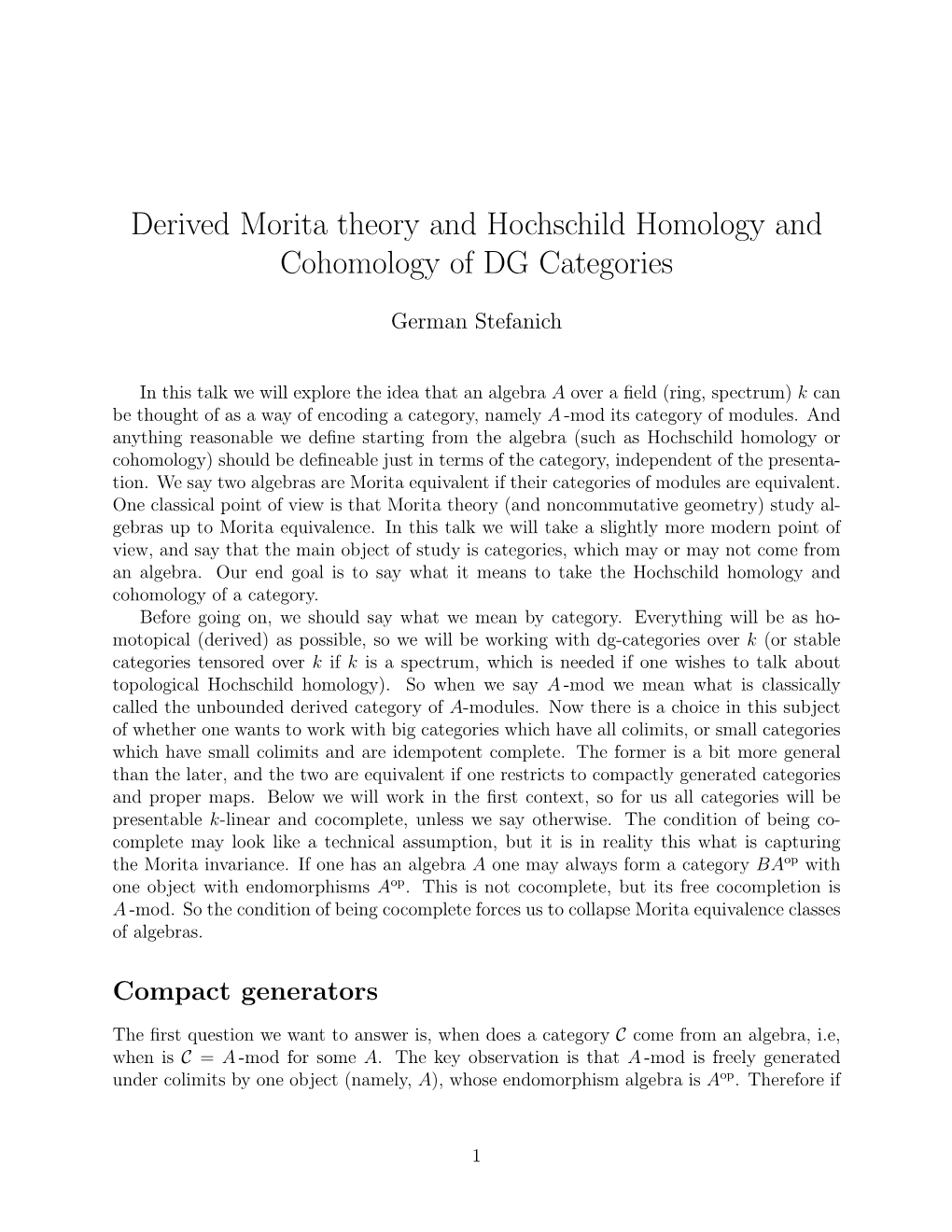 Derived Morita Theory and Hochschild Homology and Cohomology of DG Categories