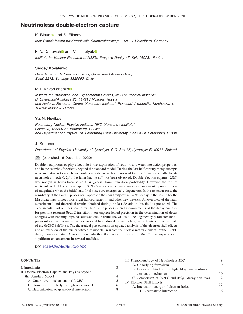 Neutrinoless Double-Electron Capture