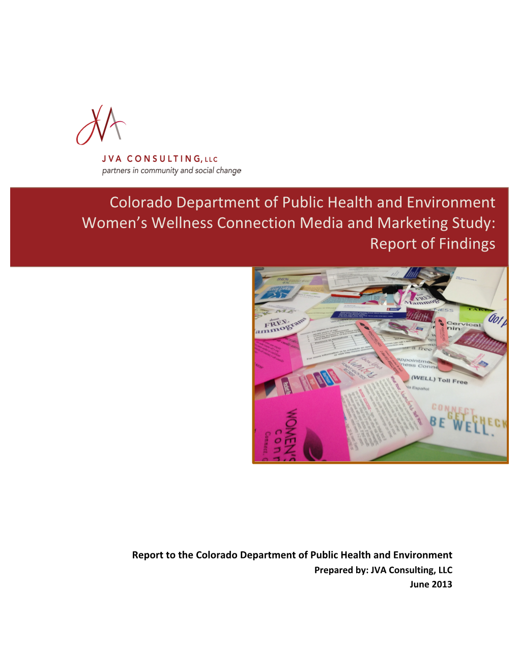 Colorado Department of Public Health and Environment Women's