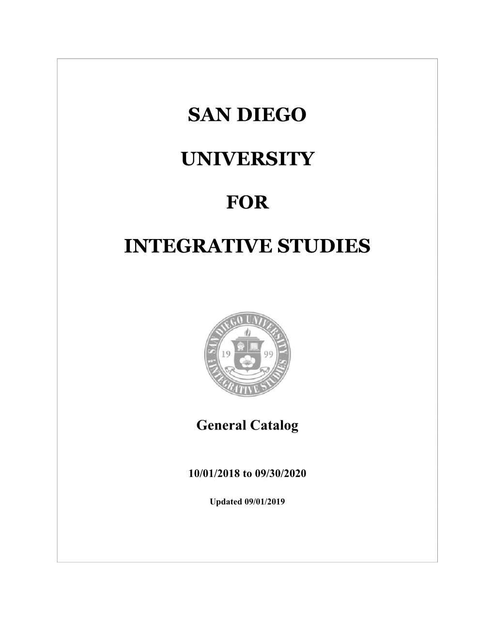 San Diego University Integrative Studies