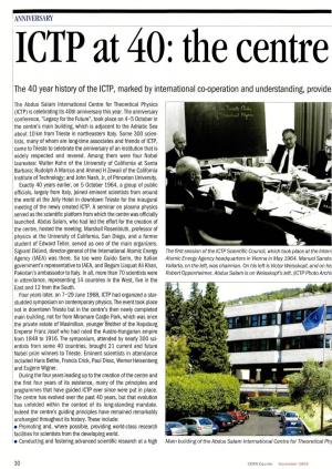 ICTP at 40: the Centre