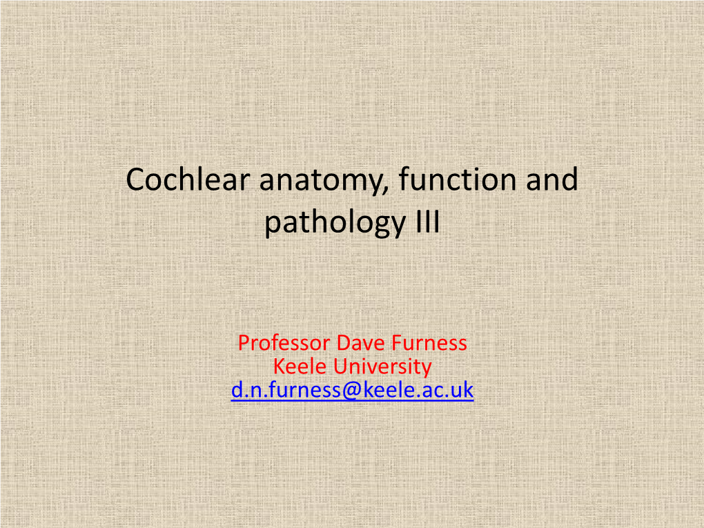 The Lateral Wall and Cochlear Homeostasis.Pdf