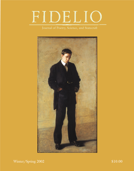Fidelio, Volume 11, Number 1-2, Winter-Spring 2002