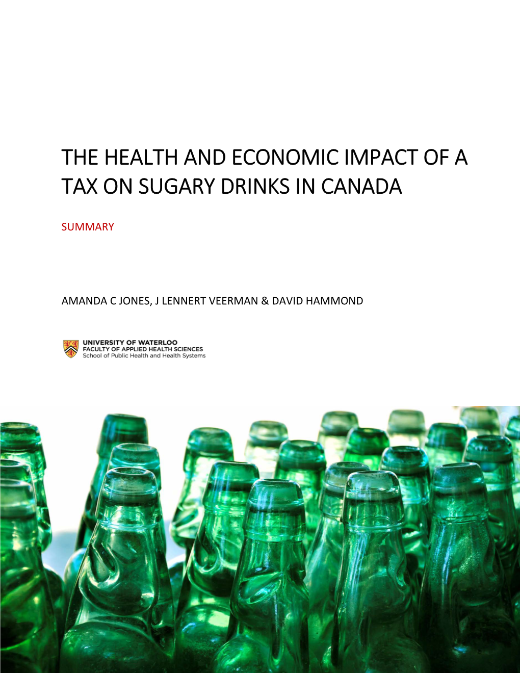 A Tax on Sugary Drinks in Canada
