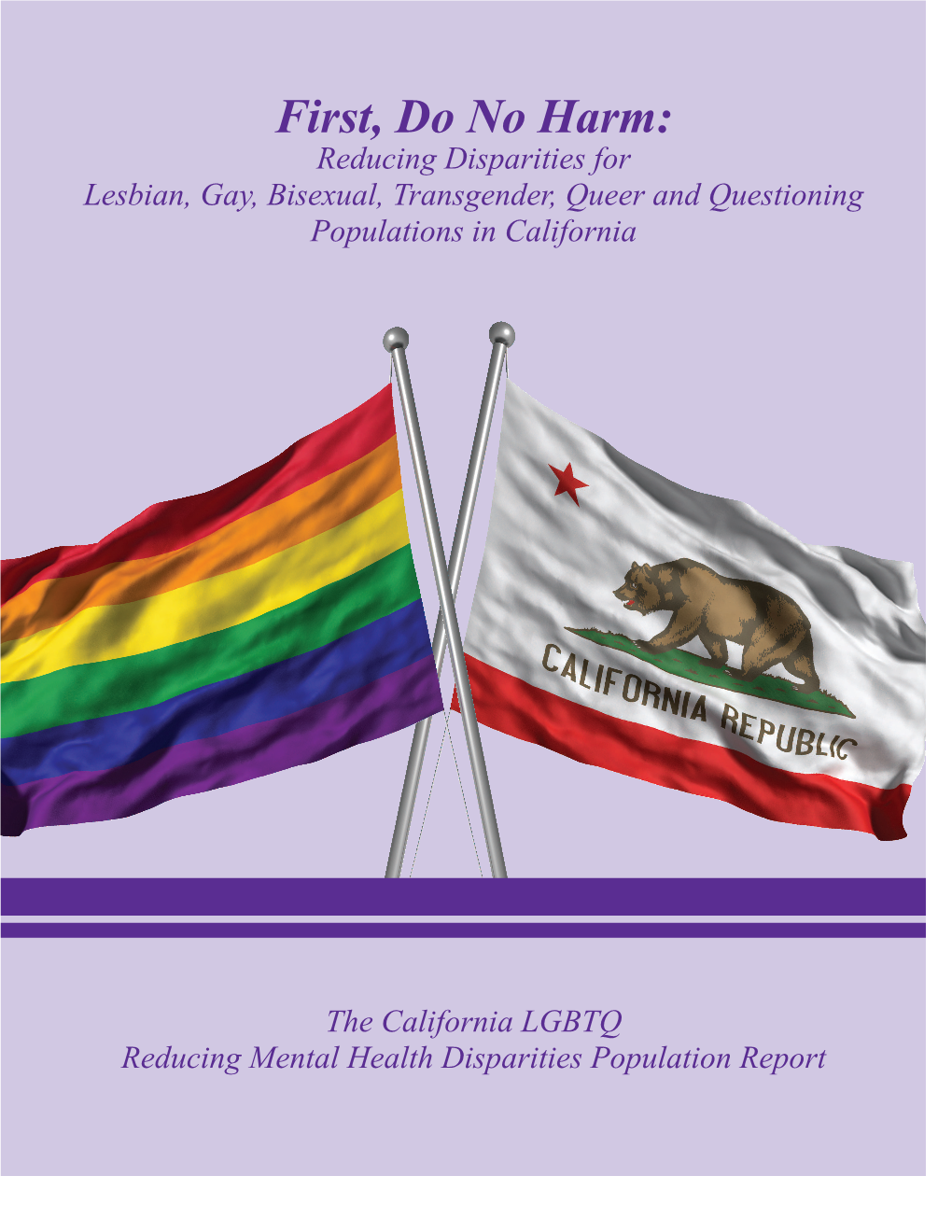 First, Do No Harm: Reducing Disparities for Lesbian, Gay, Bisexual, Transgender, Queer and Questioning Populations in California
