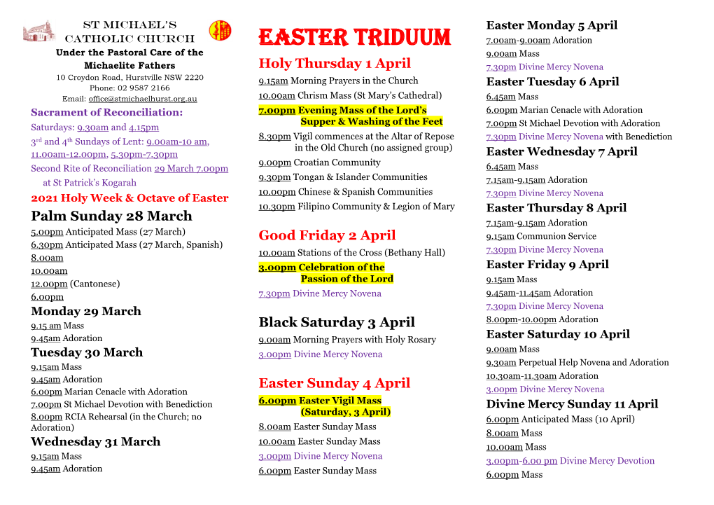 Easter Triduum