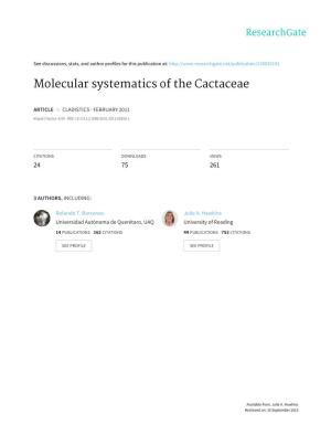 Molecular Systematics of the Cactaceae