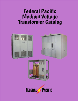 Federal Pacific Medium Voltage Transformer Catalog