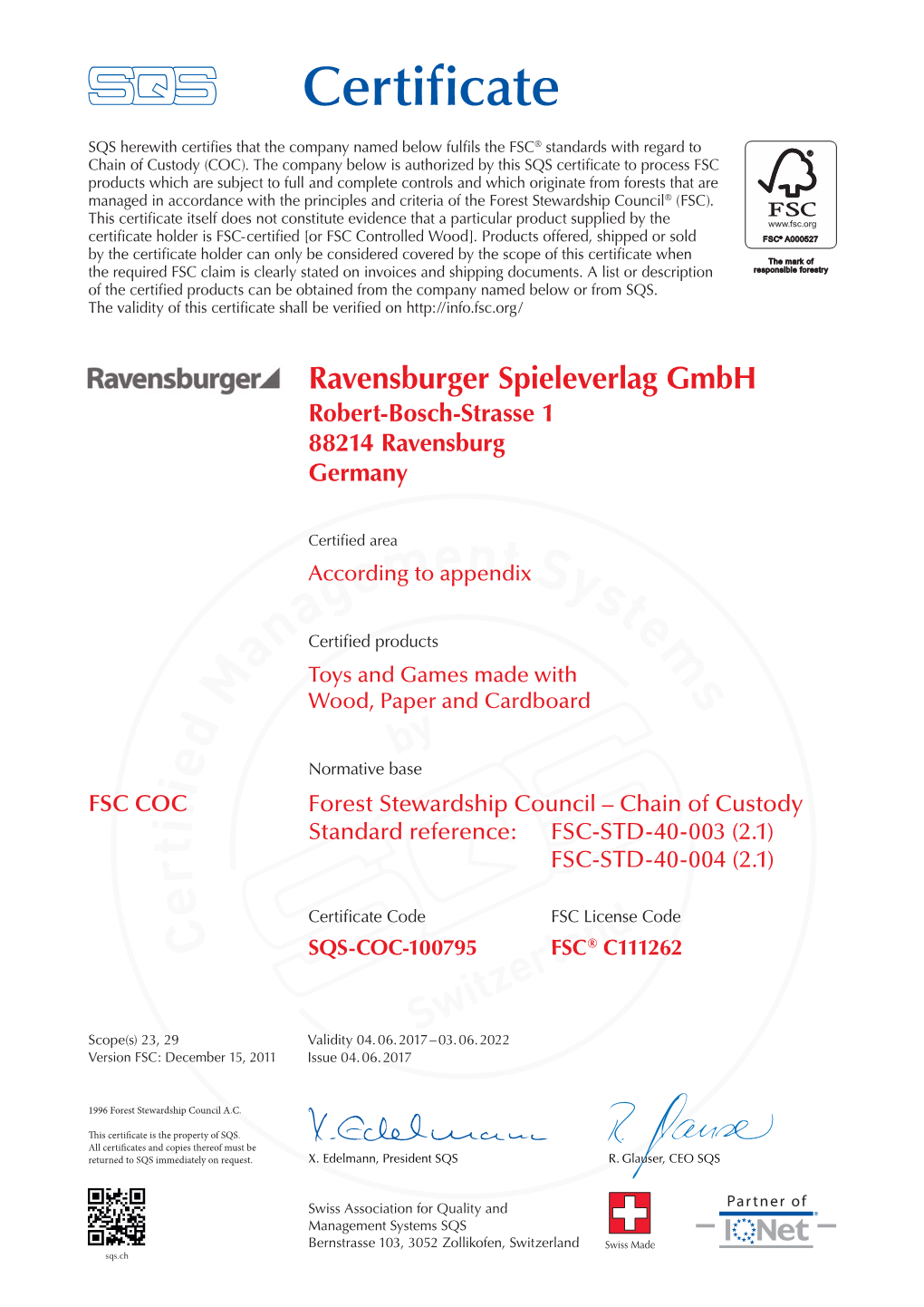 FSC® Standards with Regard to Chain of Custody (COC)