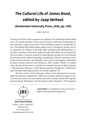 The Cultural Life of James Bond, Edited by Jaap Verheul (Amsterdam University Press, 2020, Pp