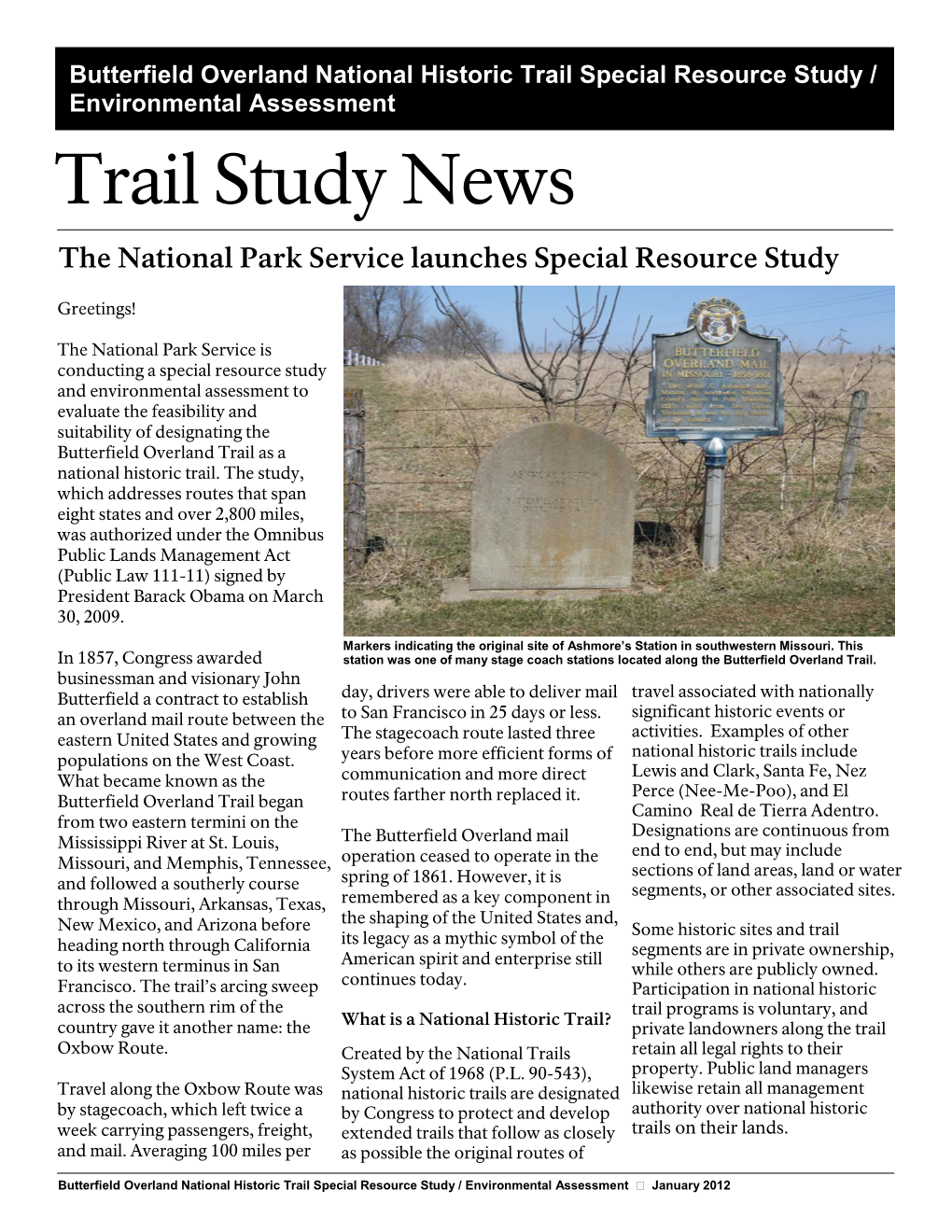 Trail Study News