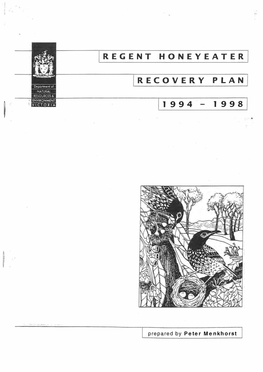 Regent Honeyeater Recovery Plan 1994 - 1998