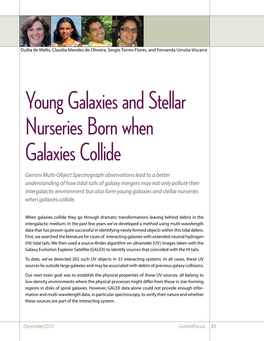 Young Galaxies and Stellar Nurseries Born When Galaxies Collide