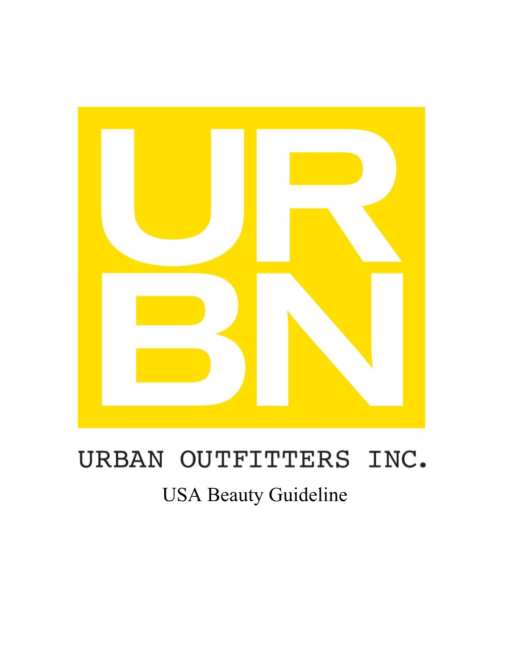 URBN US Beauty Packaging Guidelines