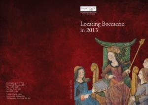 Locating Boccaccio in 2013