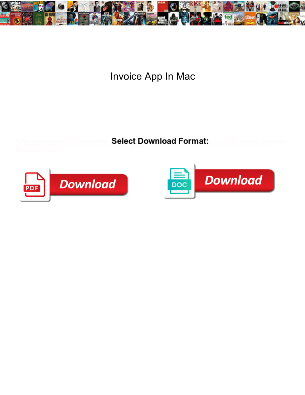 Invoice App in Mac