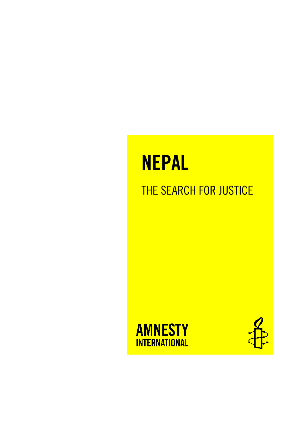 Nepal the Search for Justice