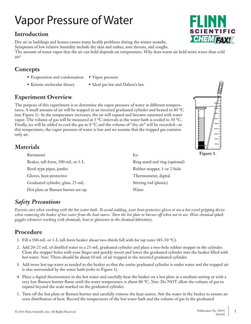 Vapor Pressure of Water Introduction SCIENTIFIC Dry Air in Buildings and Homes Causes Many Health Problems During the Winter Months