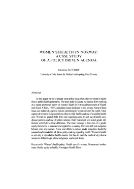 Women's Health in Norway