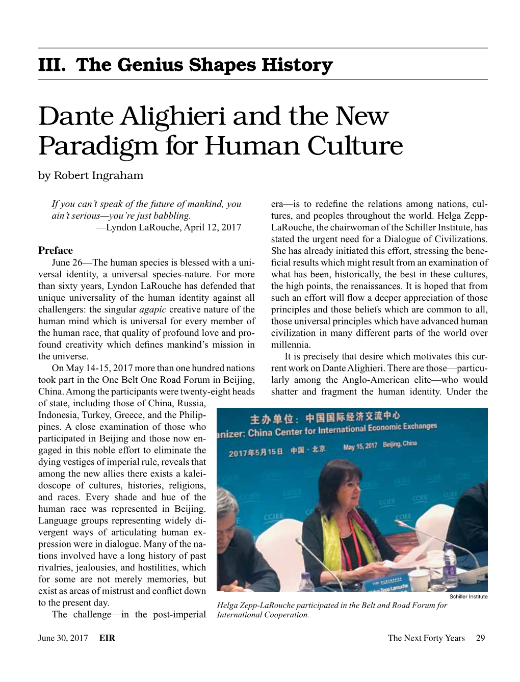 Dante Alighieri and the New Paradigm for Human Culture by Robert Ingraham