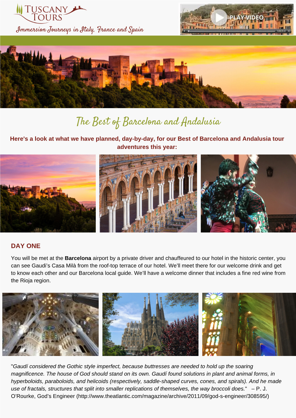 The Best of Barcelona and Andalusia