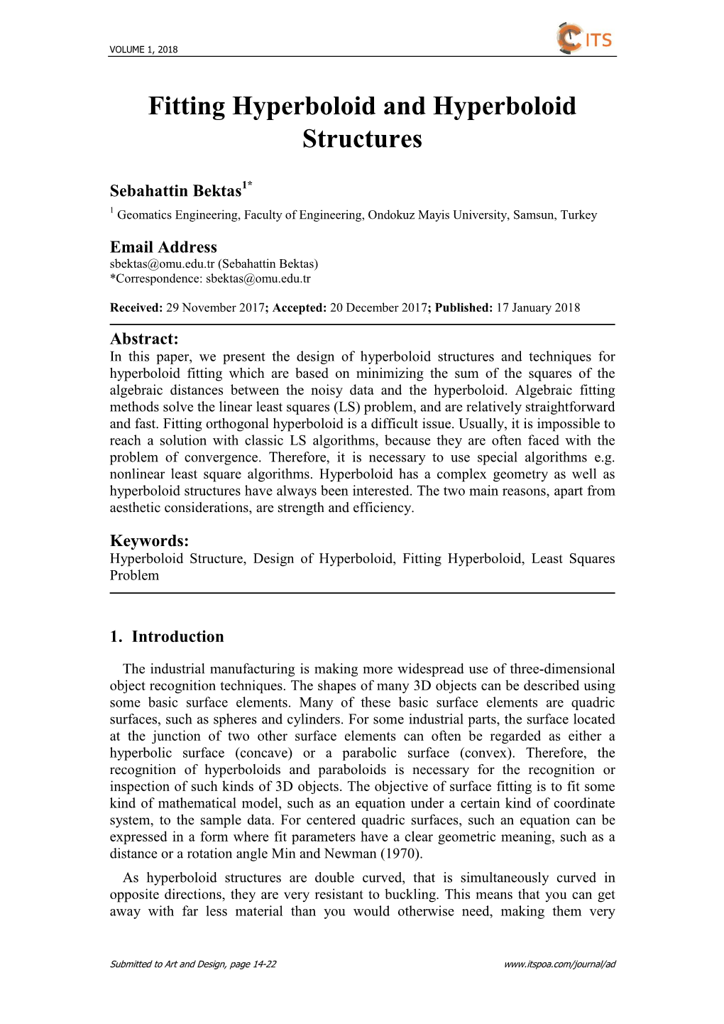 Fitting Hyperboloid and Hyperboloid Structures