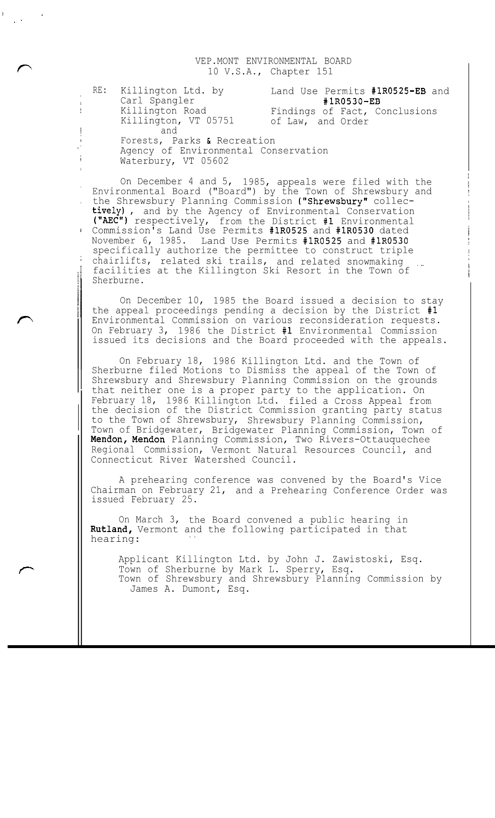 Killington Ltd. by Land Use Permits #Lr0525