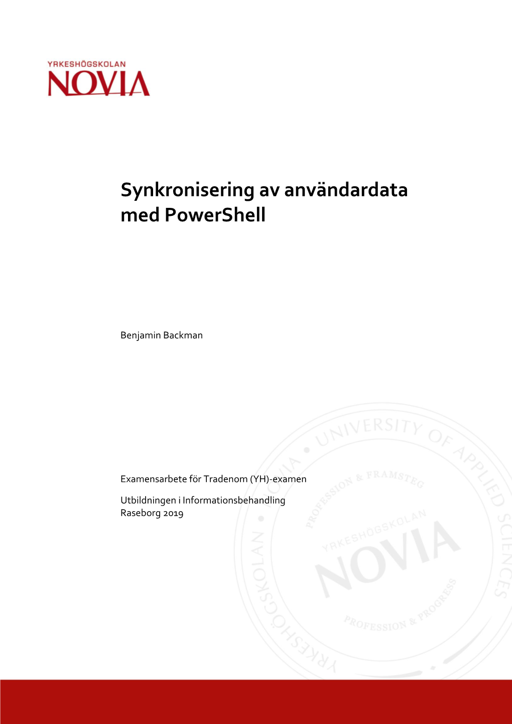 Synkronisering Av Användardata Med Powershell