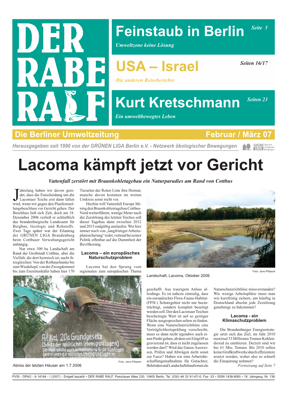 Lacoma Kämpft Jetzt Vor Gericht Vattenfall Zerstört Mit Braunkohletagebau Ein Naturparadies Am Rand Von Cottbus