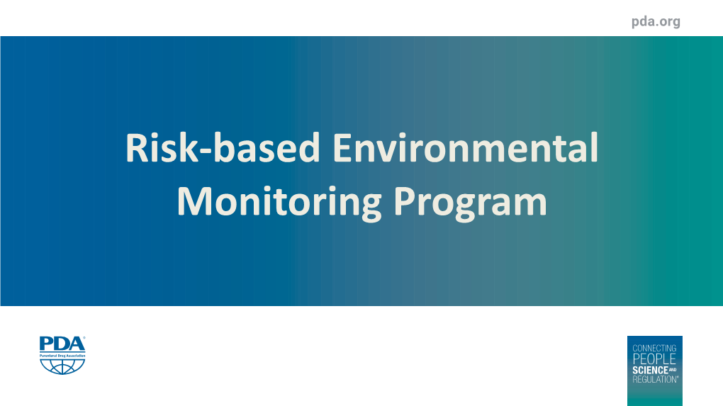 Risk-Based Environmental Monitoring Program 2