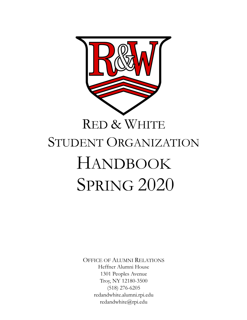 Handbook Spring 2020