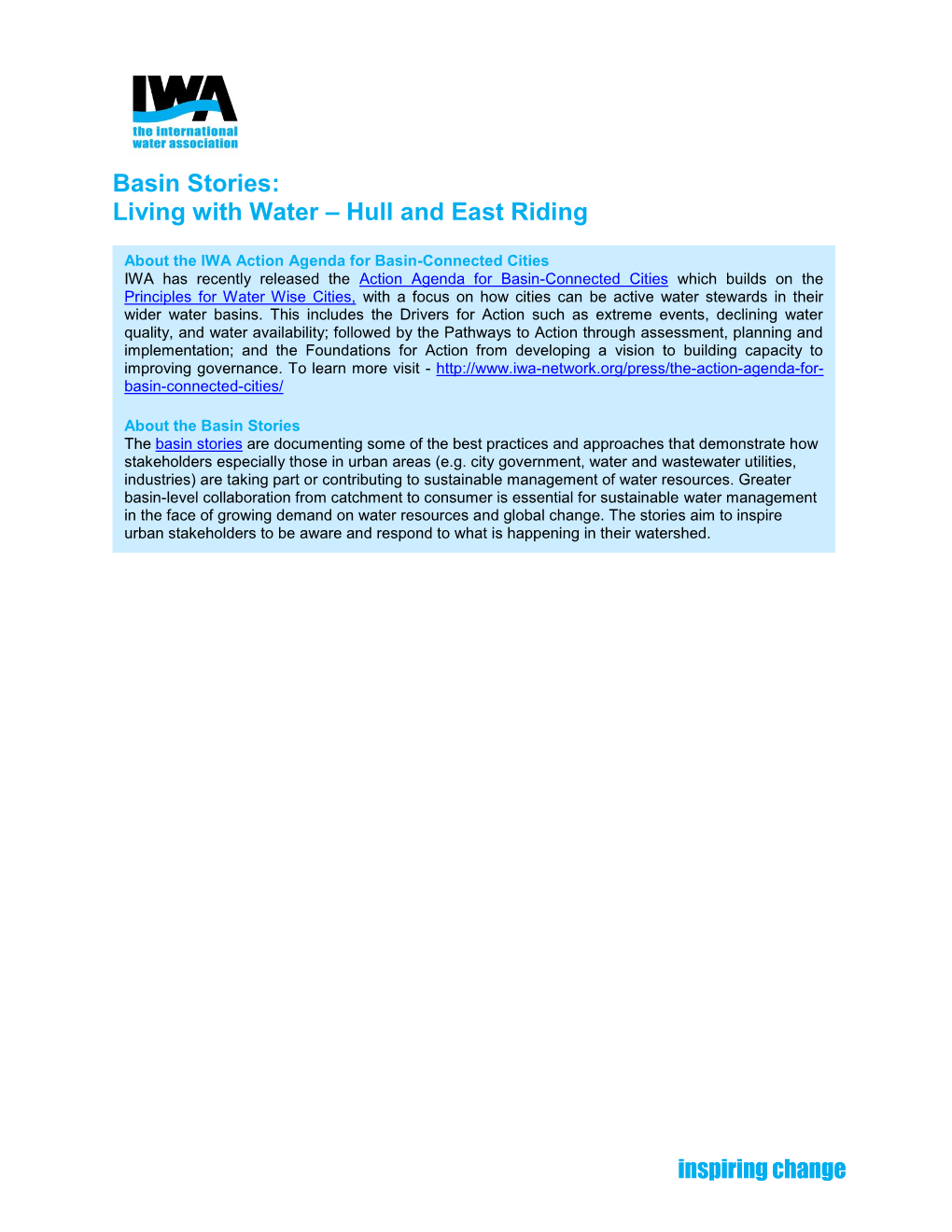 Living with Water – Hull and East Riding