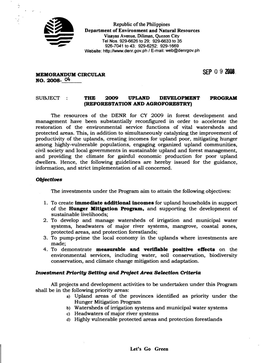 DENR Memorandum Circular/Order 2008-04