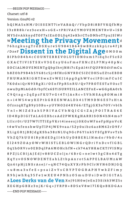 Meeting the Privacy Movement