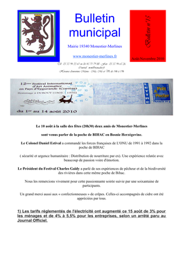 Bulletin Municipal