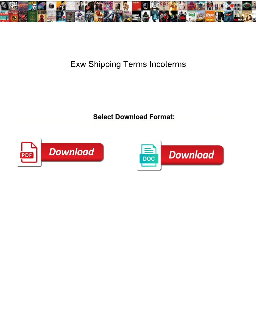Exw Shipping Terms Incoterms