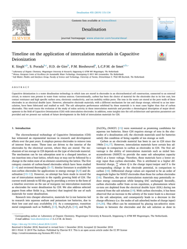 Desalination 455 (2019) 115–134