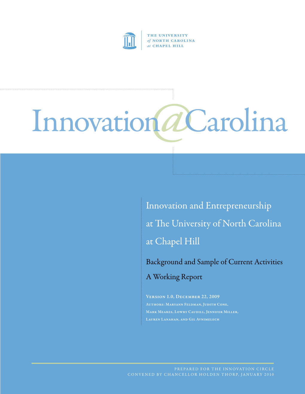 Innovation @ Carolina