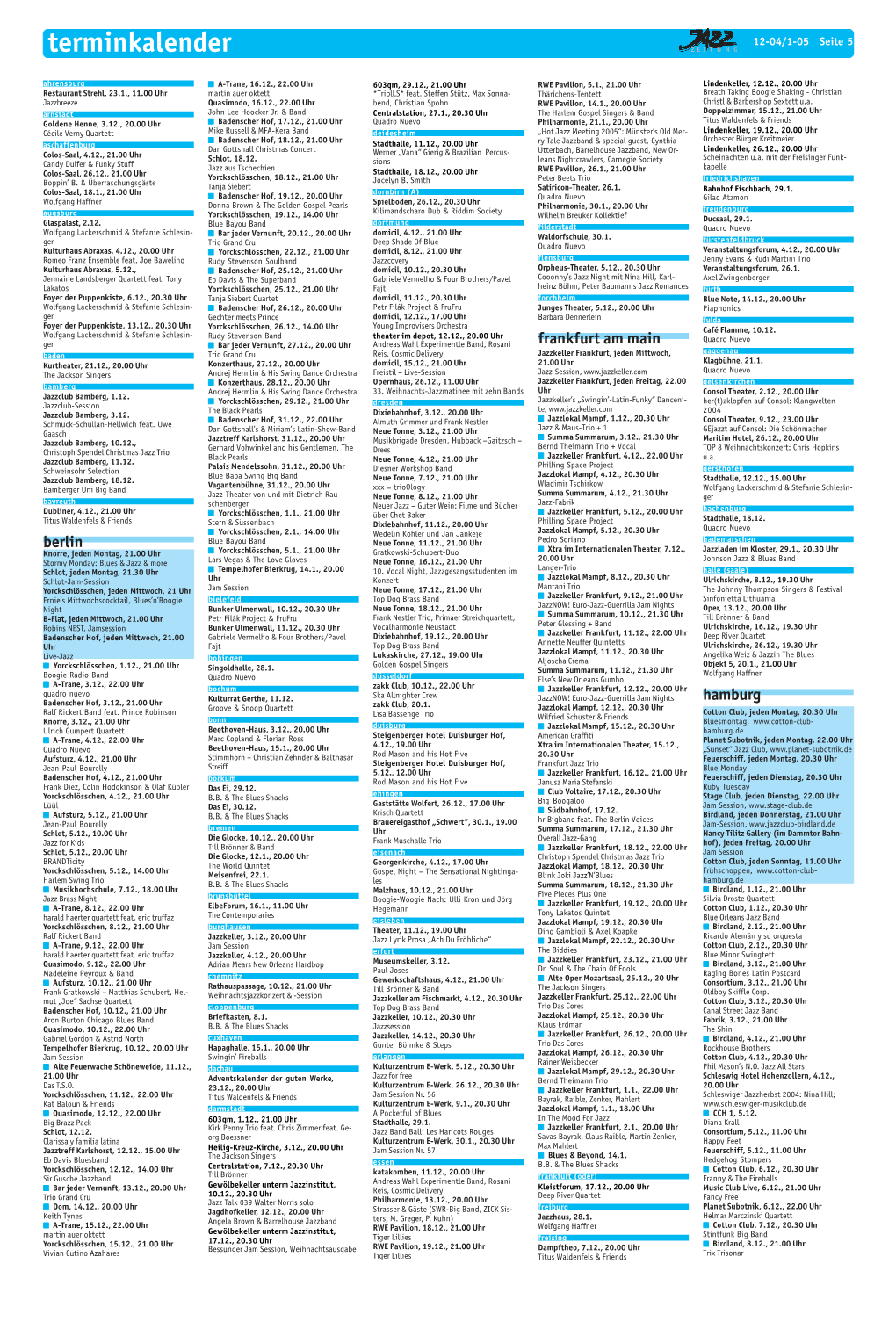 Jazzzeitung 2004/12