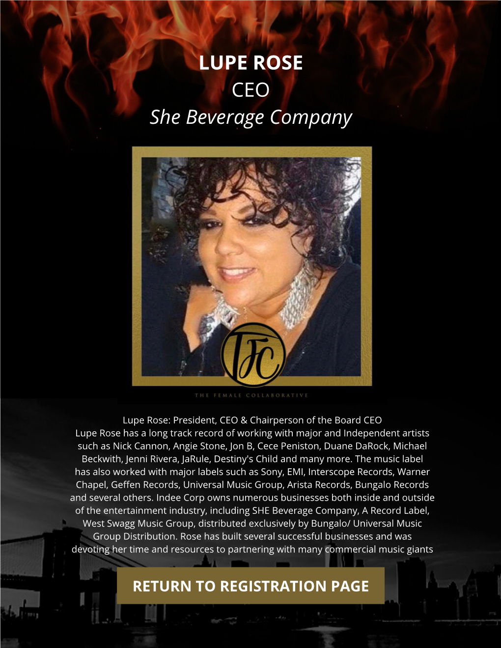 LUPE ROSE CEO She Beverage Company