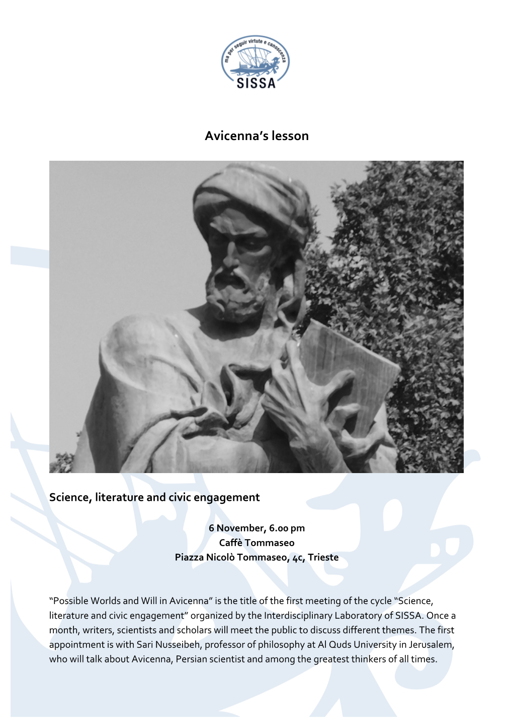 Avicenna's Lesson