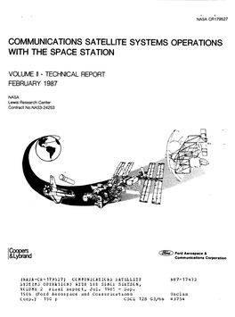 Communications Satellite Systems Operations with the Space Station