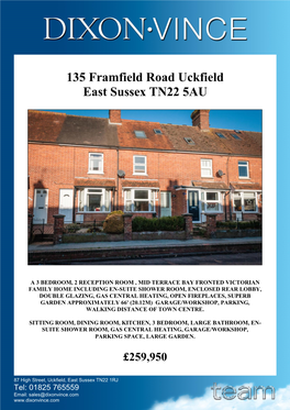 135 Framfield Road Uckfield East Sussex TN22 5AU