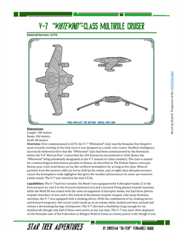 Romulan V-7 Whitewind Class