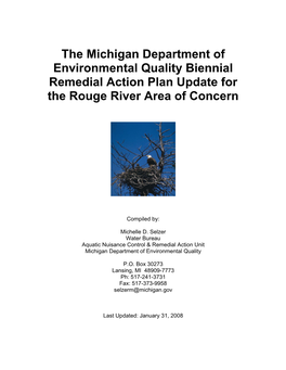 Biennial Remedial Action Plan Update for the Rouge River Area of Concern