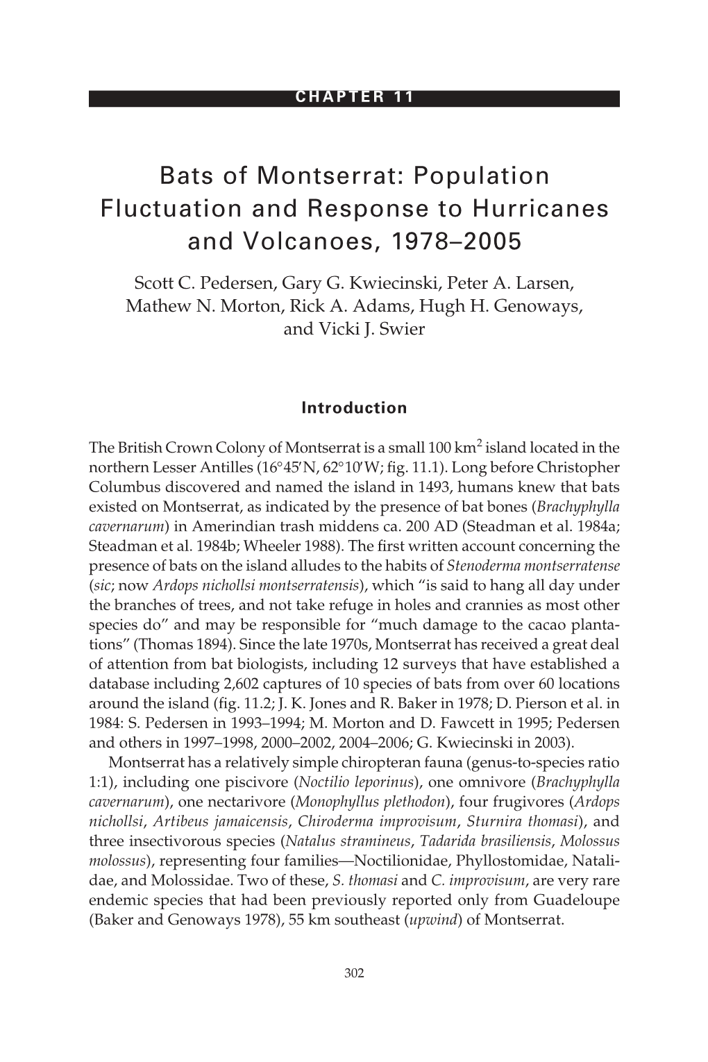 Island Bats: Evolution, Ecology, and Conservation