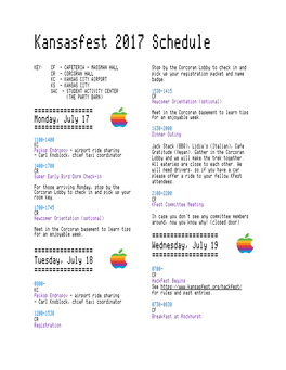 Kfest 2017 Schedule