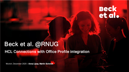 HCL Connections with Office Profile Integration