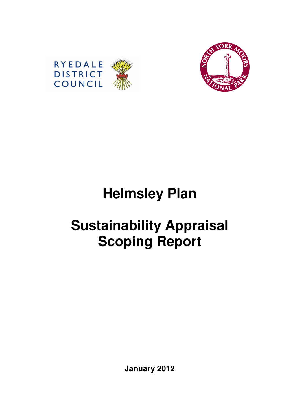Helmsley Plan Sustainability Appraisal Scoping Report