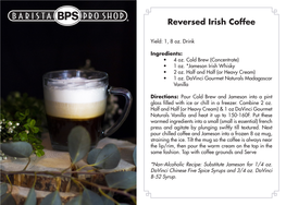 Reversed Irish Coffee